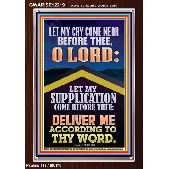 LET MY SUPPLICATION COME BEFORE THEE O LORD  Unique Power Bible Picture  GWARISE12219  