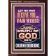 LET NO MAN DECEIVE YOU WITH VAIN WORDS  Church Picture  GWARISE12226  