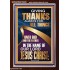 GIVING THANKS ALWAYS FOR ALL THINGS UNTO GOD  Ultimate Inspirational Wall Art Portrait  GWARISE12229  "25x33"