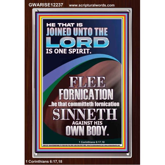 HE THAT IS JOINED UNTO THE LORD IS ONE SPIRIT  Scripture Art  GWARISE12237  