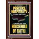 PRACTICE HOSPITALITY TO ONE ANOTHER  Contemporary Christian Wall Art Portrait  GWARISE12254  