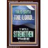 I WILL STRENGTHEN THEE THUS SAITH THE LORD  Christian Quotes Portrait  GWARISE12266  "25x33"