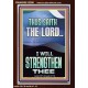 I WILL STRENGTHEN THEE THUS SAITH THE LORD  Christian Quotes Portrait  GWARISE12266  