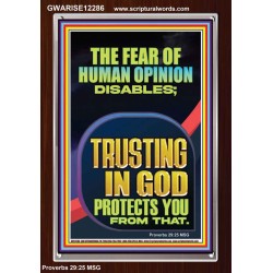 TRUSTING IN GOD PROTECTS YOU  Scriptural Décor  GWARISE12286  