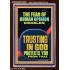 TRUSTING IN GOD PROTECTS YOU  Scriptural Décor  GWARISE12286  "25x33"