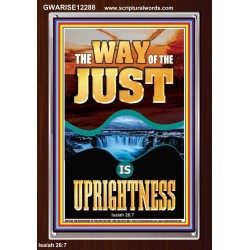 THE WAY OF THE JUST IS UPRIGHTNESS  Scriptural Décor  GWARISE12288  