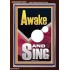 AWAKE AND SING  Bible Verse Portrait  GWARISE12293  "25x33"
