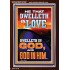 HE THAT DWELLETH IN LOVE DWELLETH IN GOD  Wall Décor  GWARISE12300  "25x33"