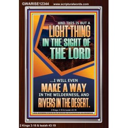 A WAY IN THE WILDERNESS AND RIVERS IN THE DESERT  Unique Bible Verse Portrait  GWARISE12344  "25x33"