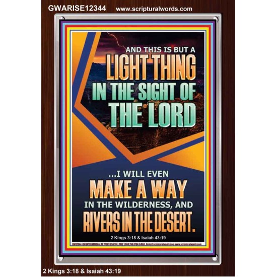 A WAY IN THE WILDERNESS AND RIVERS IN THE DESERT  Unique Bible Verse Portrait  GWARISE12344  