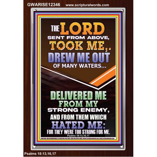 THE LORD DREW ME OUT OF MANY WATERS  New Wall Décor  GWARISE12346  