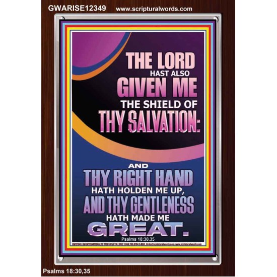 GIVE ME THE SHIELD OF THY SALVATION  Art & Décor  GWARISE12349  