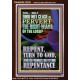 REPENT AND DO WORKS BEFITTING REPENTANCE  Custom Portrait   GWARISE12355  