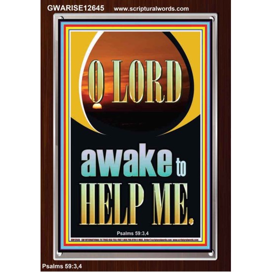 O LORD AWAKE TO HELP ME  Unique Power Bible Portrait  GWARISE12645  