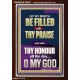 LET MY MOUTH BE FILLED WITH THY PRAISE O MY GOD  Righteous Living Christian Portrait  GWARISE12647  