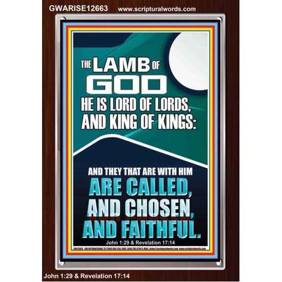 THE LAMB OF GOD LORD OF LORDS KING OF KINGS  Unique Power Bible Portrait  GWARISE12663  