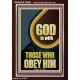GOD IS WITH THOSE WHO OBEY HIM  Unique Scriptural Portrait  GWARISE12680  