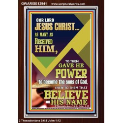 POWER TO BECOME THE SONS OF GOD THAT BELIEVE ON HIS NAME  Children Room  GWARISE12941  "25x33"