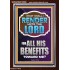 WHAT SHALL I RENDER UNTO THE LORD FOR ALL HIS BENEFITS  Bible Verse Art Prints  GWARISE12996  "25x33"