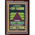 BY THY FAVOUR THOU HAST MADE MY MOUNTAIN TO STAND STRONG  Scriptural Décor Portrait  GWARISE13008  "25x33"