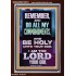 DO ALL MY COMMANDMENTS AND BE HOLY  Christian Portrait Art  GWARISE13010  "25x33"