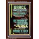 GRACE UNMERITED FAVOR OF GOD BE MODEST IN YOUR THINKING AND JUDGE YOURSELF  Christian Portrait Wall Art  GWARISE13011  