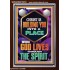BE UNITED TOGETHER AS A LIVING PLACE OF GOD IN THE SPIRIT  Scripture Portrait Signs  GWARISE13016  "25x33"
