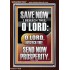 O LORD SAVE AND PLEASE SEND NOW PROSPERITY  Contemporary Christian Wall Art Portrait  GWARISE13047  "25x33"