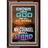 KNOWN UNTO GOD ARE ALL HIS WORKS  Unique Power Bible Portrait  GWARISE9388  "25x33"