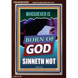 GOD'S CHILDREN DO NOT CONTINUE TO SIN  Righteous Living Christian Portrait  GWARISE9390  "25x33"