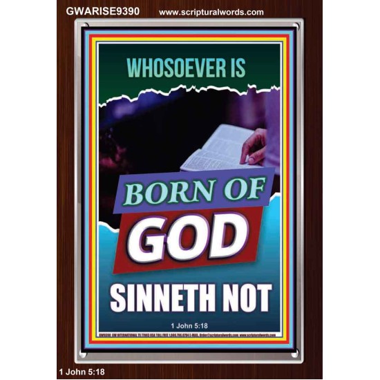 GOD'S CHILDREN DO NOT CONTINUE TO SIN  Righteous Living Christian Portrait  GWARISE9390  