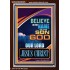 BELIEVE ON THE NAME OF THE SON OF GOD JESUS CHRIST  Ultimate Inspirational Wall Art Portrait  GWARISE9395  "25x33"