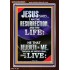 I AM THE RESURRECTION AND THE LIFE  Eternal Power Portrait  GWARISE9995  "25x33"