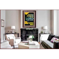 JEHOVAH JIREH HIS JUDGEMENT ARE IN ALL THE EARTH  Custom Wall Décor  GWARISE11840  "25x33"