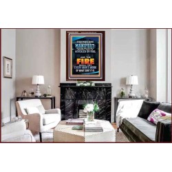 FIRE SHALL TRY EVERY MAN'S WORK  Ultimate Inspirational Wall Art Portrait  GWARISE9990  "25x33"