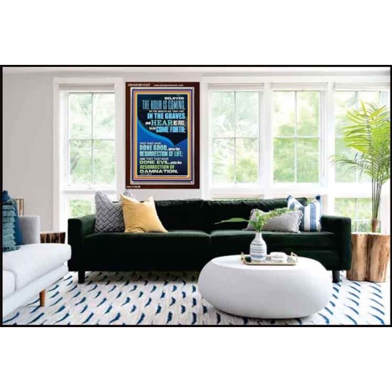 BELOVED THE HOUR IS COMING  Custom Wall Scriptural Art  GWARISE12327  