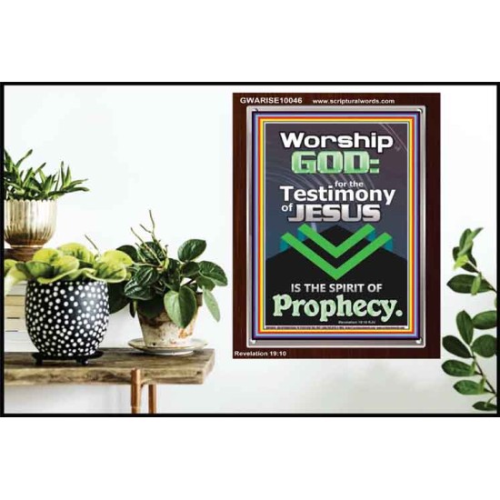 TESTIMONY OF JESUS IS THE SPIRIT OF PROPHECY  Kitchen Wall Décor  GWARISE10046  