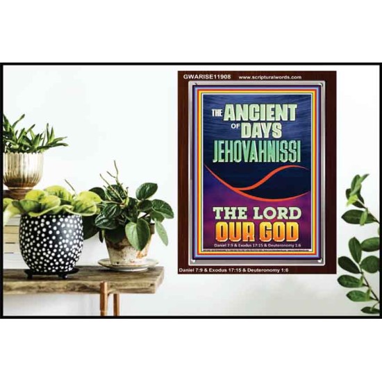 THE ANCIENT OF DAYS JEHOVAH NISSI THE LORD OUR GOD  Ultimate Inspirational Wall Art Picture  GWARISE11908  