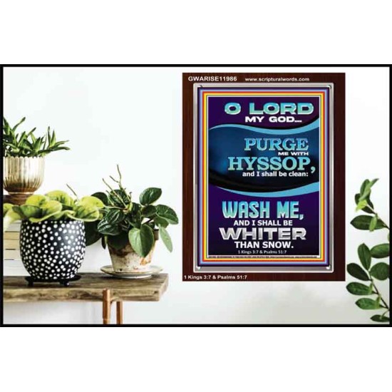 PURGE ME WITH HYSSOP  Portrait Scripture   GWARISE11986  