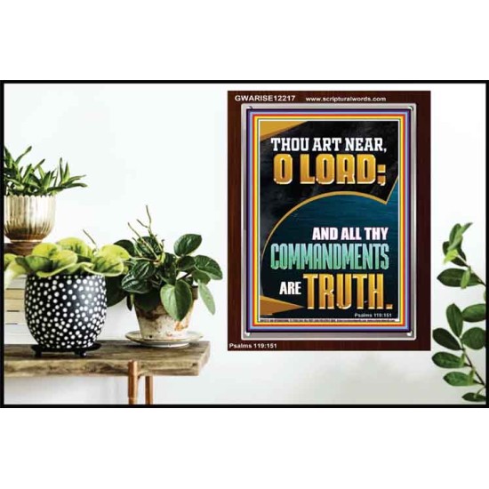 ALL THY COMMANDMENTS ARE TRUTH O LORD  Ultimate Inspirational Wall Art Picture  GWARISE12217  