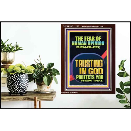 TRUSTING IN GOD PROTECTS YOU  Scriptural Décor  GWARISE12286  