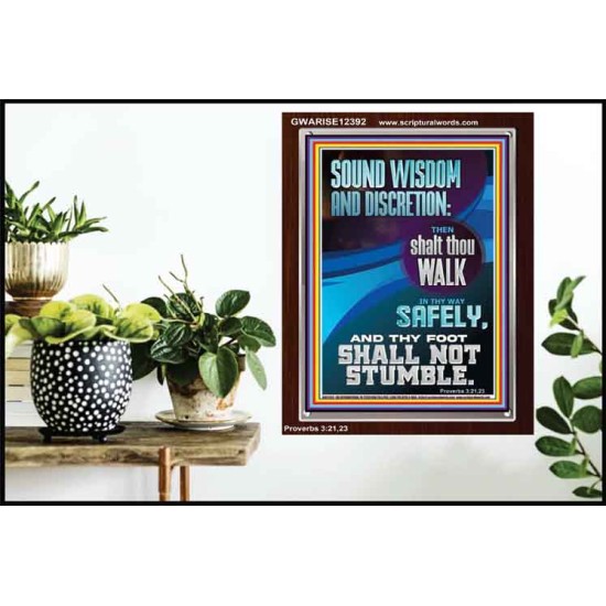 THY FOOT SHALL NOT STUMBLE  Bible Verse for Home Portrait  GWARISE12392  