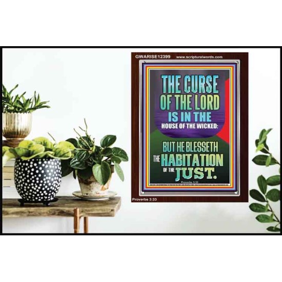 THE LORD BLESSED THE HABITATION OF THE JUST  Large Scriptural Wall Art  GWARISE12399  