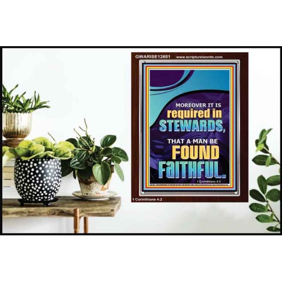 BE FOUND FAITHFUL  Sanctuary Wall Portrait  GWARISE12651  