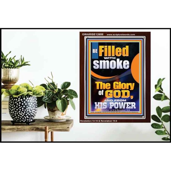 BE FILLED WITH SMOKE THE GLORY OF GOD AND FROM HIS POWER  Church Picture  GWARISE12658  