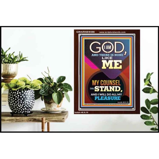 MY COUNSEL SHALL STAND  Ultimate Inspirational Wall Art Portrait  GWARISE9386  