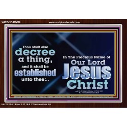 THE LIGHT SHALL SHINE UPON THY WAYS  Christian Quote Acrylic Frame  GWARK10296  "33X25"