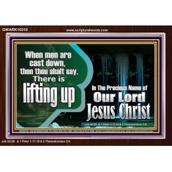 YOU ARE LIFTED UP IN CHRIST JESUS  Custom Christian Artwork Acrylic Frame  GWARK10310  "33X25"