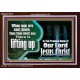 YOU ARE LIFTED UP IN CHRIST JESUS  Custom Christian Artwork Acrylic Frame  GWARK10310  