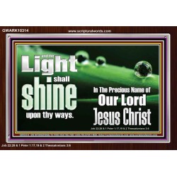 THE LIGHT SHINE UPON THEE  Custom Wall Décor  GWARK10314  "33X25"